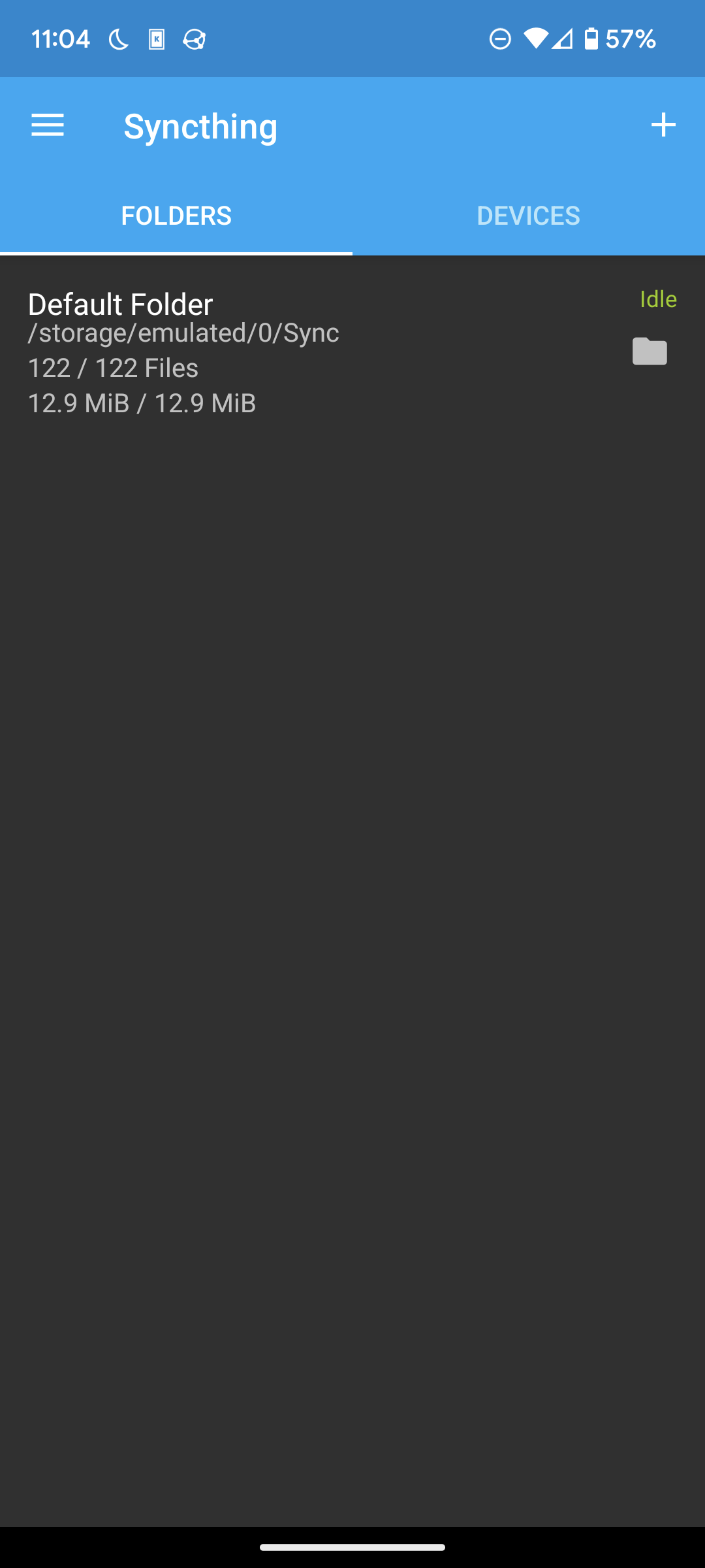 Android Syncthing Default Folder